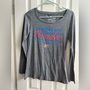 Gray Oklahoma City Thunder Long Sleeve Shirt